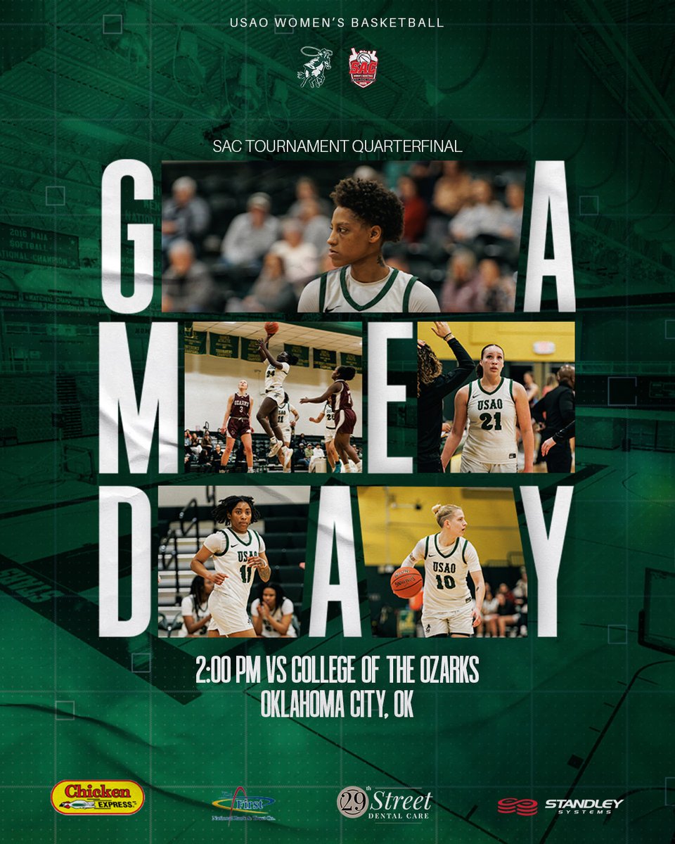 DroverAthletics's tweet photo. 🏀𝗚𝗔𝗠𝗘𝗗𝗔𝗬🏀
It's tourney time!!!

🆚: #4 Ozarks
⏰: 2:00 PM CT
📍: Oklahoma City, OK
🏟️: Abe Lemons Arena
📺/📊: https://t.co/EG5yYuWlLi

#DroverNation🏇 x #BleedGreen https://t.co/pbvWameHvs