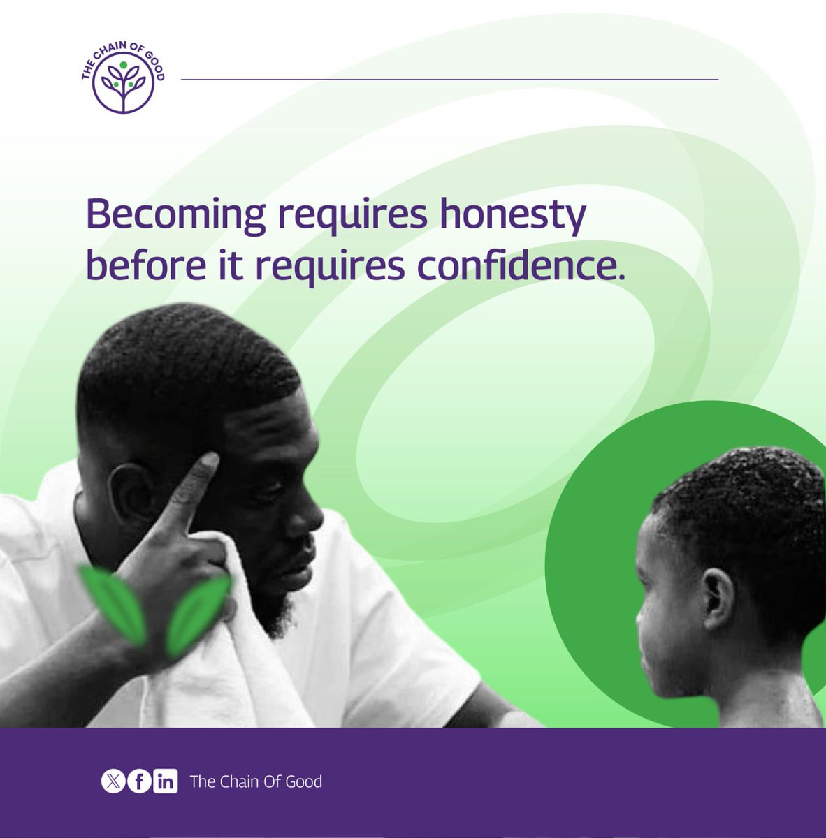 TCOGfoundation's tweet photo. Honesty to yourself and to the people around you.
You need to be honest enough for real growth to happen.
#tcog #honesty https://t.co/CnS4bZBn33