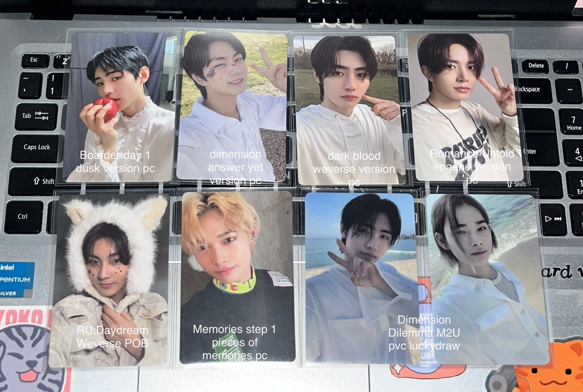 YeulaStudio's tweet photo. WTS LFB ENHYPEN AND SEVENTEEN MIX PHOTOCARD SET

Enhypen ₱1k / SVT ₱1.5k

quit collecting / pobs and album pcs

- gcash / prio payo or 7 days dop max 
- jnt or sdd / loc: SJDM, Bulacan 

🏷️ pob luckydraw LD fansign pc weverse pob nana tour scoups dino sunghoon m2u hoon apple https://t.co/d7zYPCrVvK
