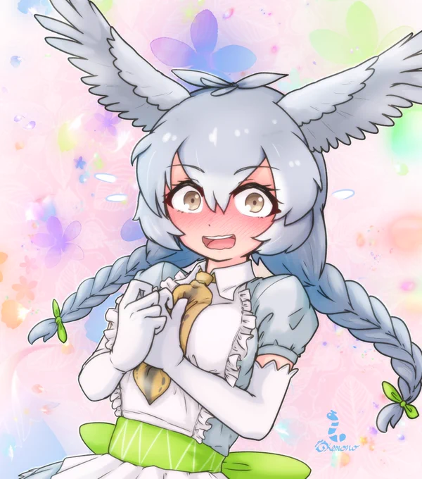 描けたよ…赤面するふたばちゃんが──── #おつ掛川