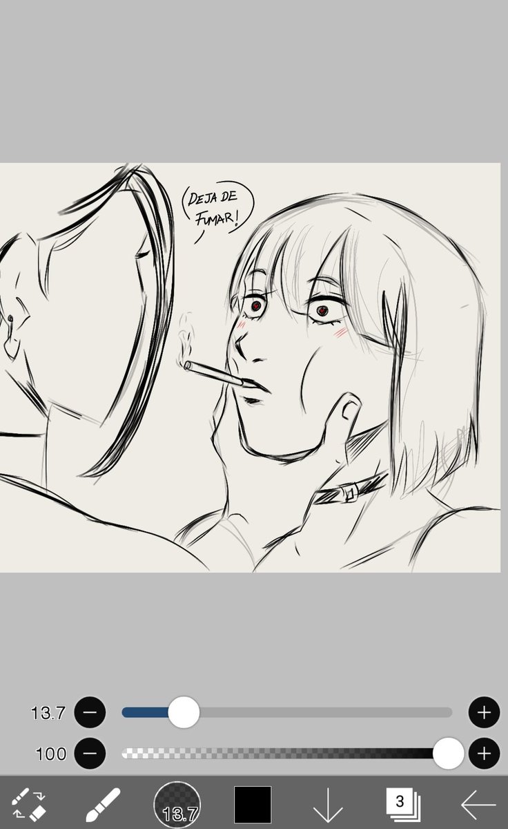 catt_jck's tweet photo. Stop smoking!
I promise to finish this
#mmjr #momojirou https://t.co/hN9BOC38jQ