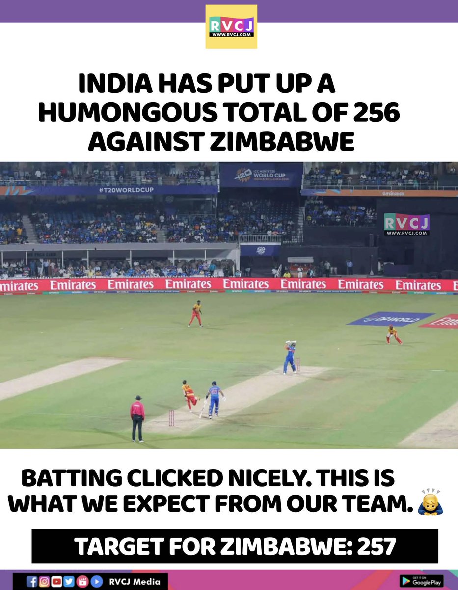 RVCJ_Sports's tweet image. Target 
#target #india #zimbabwe