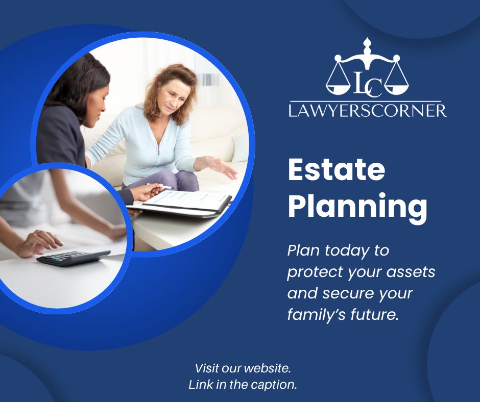 ALawyersCorner's tweet photo. Estate planning might sound like something you put off but it is one of the most important steps you can take.

Lawyers Corner offers blogs on estate planning mistakes to avoid, how property ownership works, and why it matters.

Read up now and get ahead: https://t.co/Ookql0RStW

#EstatePlanning #Lawyersdirectory #LawyersCorner