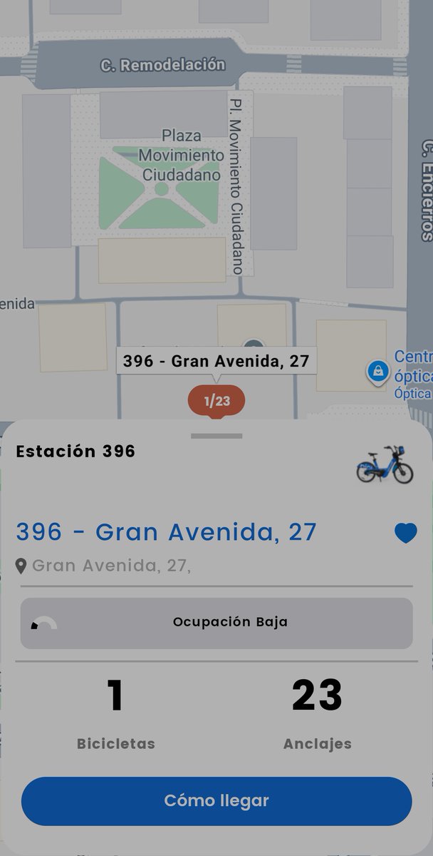 Jose_Ramon47's tweet photo. Otra vez la estación 396 de @bicimad bajo mínimos. Pagamos por un servicio que brilla por su ausencia en los barrios. Queremos soluciones y menos estaciones vacías. @Lineamadrid @AytoMadrid #MovilidadMadrid #Orcasitas https://t.co/YSRCPVvEFY