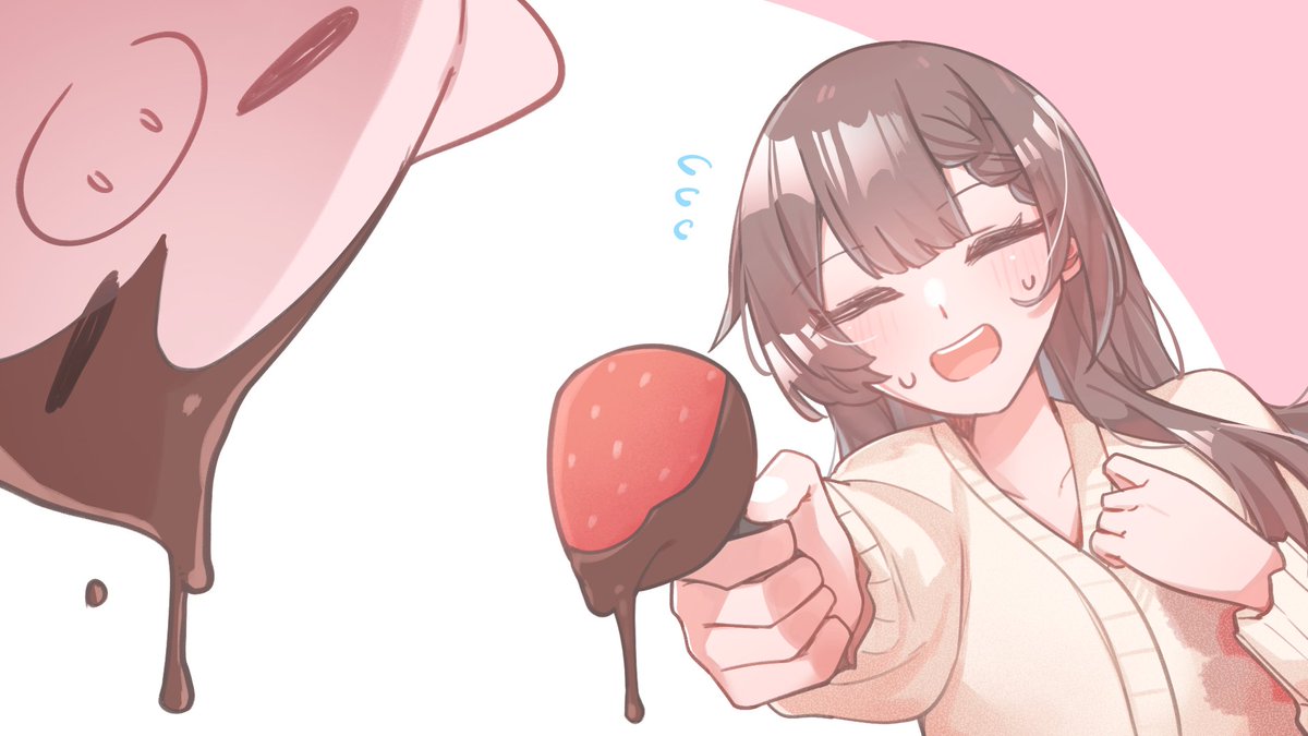 今月もありがとうございました🐷🍫
#日南ちゃん #画南 