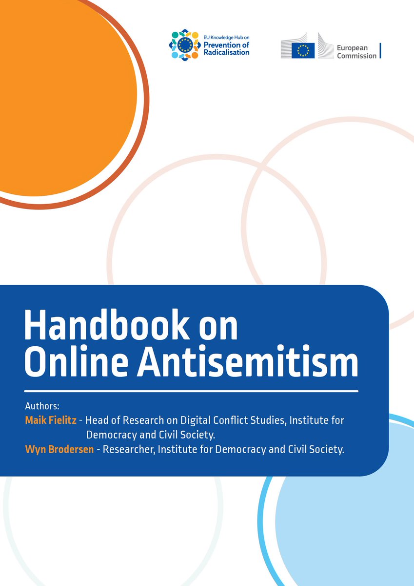 EUAntisemitism's tweet photo. @EU_Commission published a #Handbook on #OnlineAntisemitism, examining how #antisemitic hate spreads online, the digital dynamics behind it, &amp; the trends &amp; tactics that normalize extremism.

👉Read here: https://t.co/NbzCD7USfQ https://t.co/23RlByaEUh