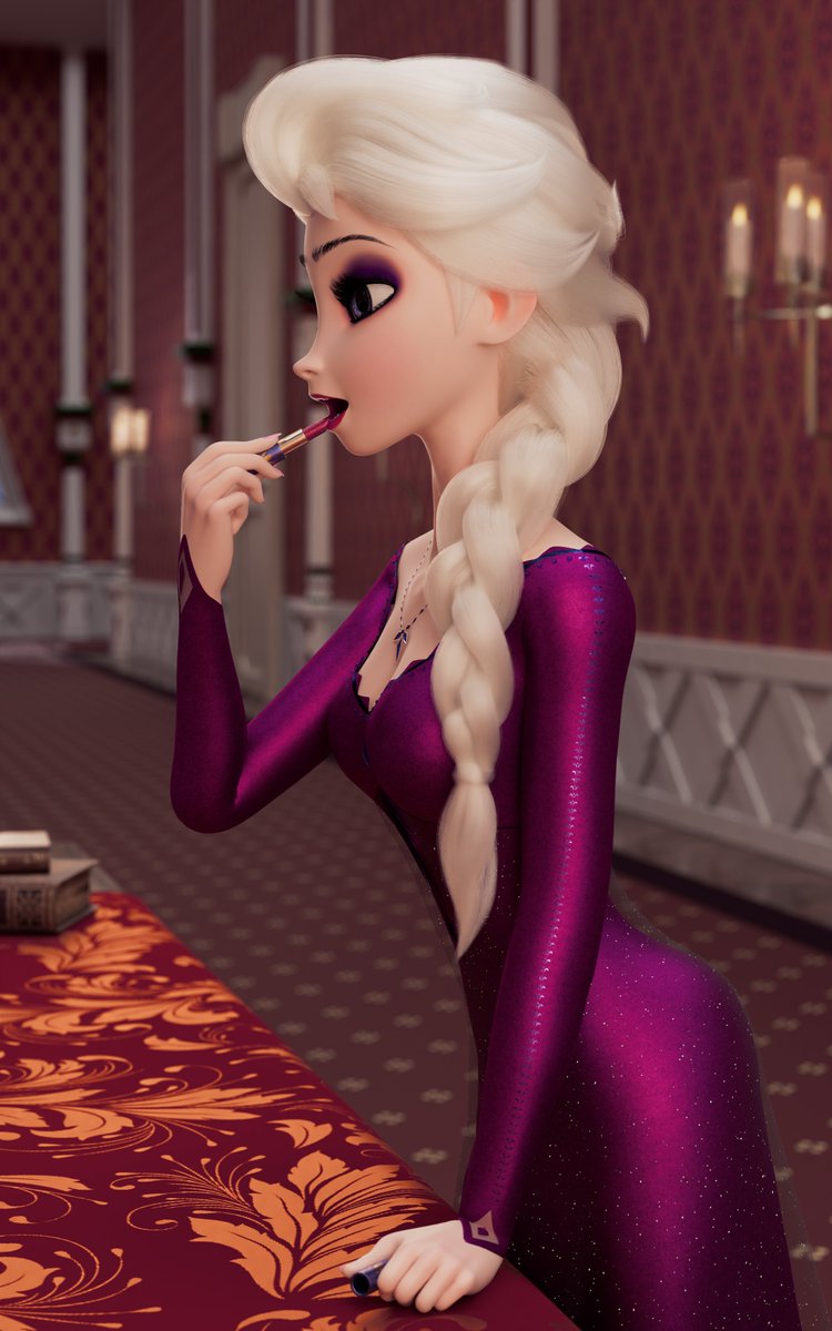 YingRao3D's tweet photo. Do you think Elsa likes make-up?❄️😍
#Frozen #Elsa https://t.co/yxxZX9ENHI