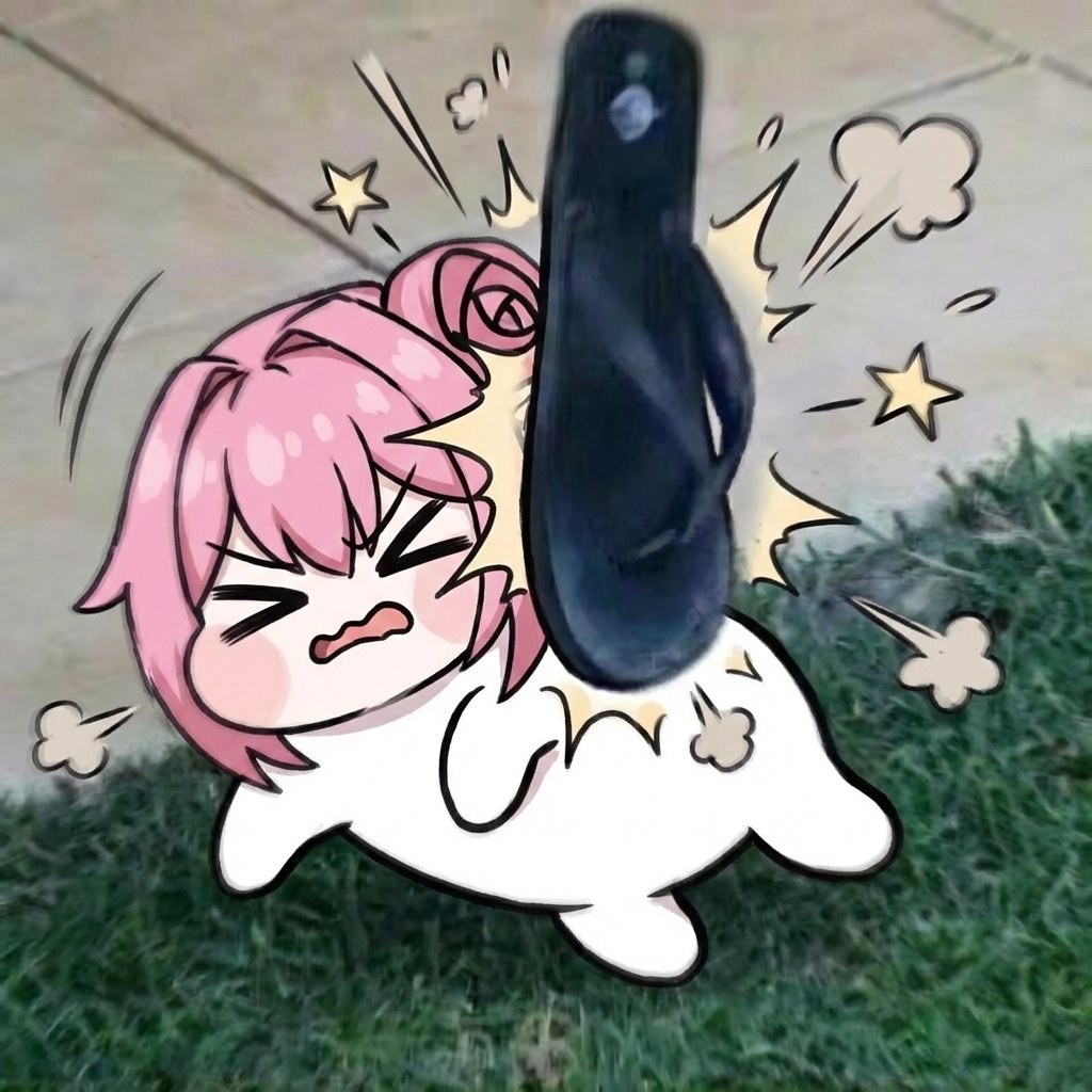 doroincognito's tweet photo. Doro got way too mischievous and mommy Doro hit her with the flying chancla treatment 🩴💥

#doromemes #doro #doronation https://t.co/PqyfAP2ySj