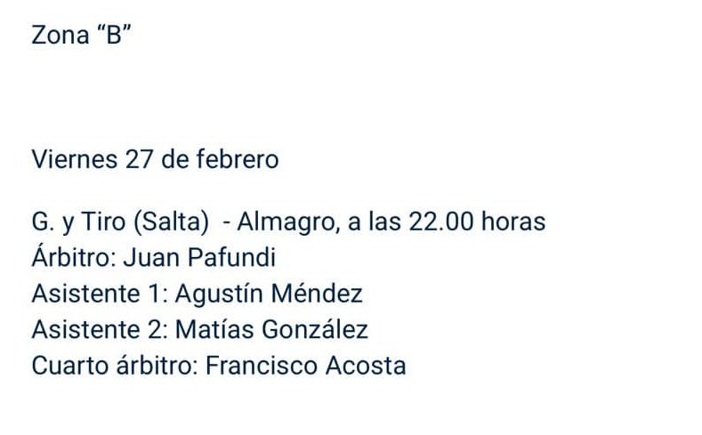 Esperemos que no pase nada raro. Mientras gimnasia dice un Árbitro, afa dice otro