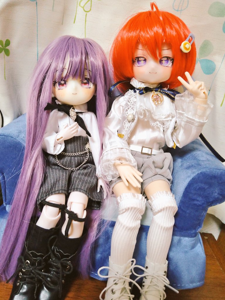 しょうをクリスマスにくださった友ちゃにお願いして、技術交換できょうのヘッドのメイクとアイとウィッグのセットしてもらいましたかわいすぎるよありがとうー！！💖✨
見て、かわいすぎるんです…どやどやしょうも可憐なきょうもかわいすぎる…友ちゃメイクホントにきゃわ…ほんわりほっぺもきゃわ…