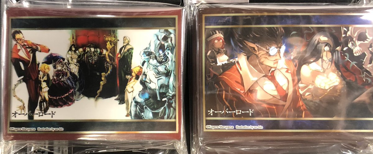 明日発売の新作サプライです‼️ オーバーロード ・スリーブ6種