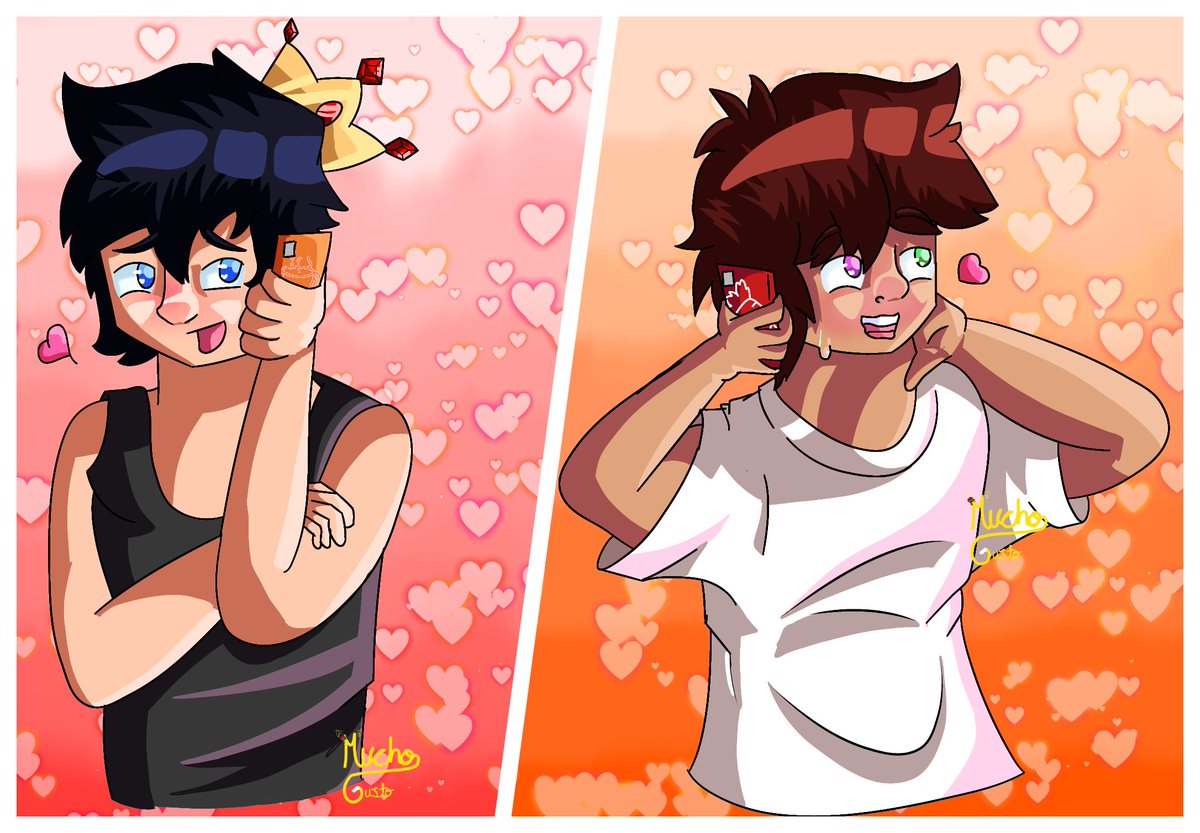 -- 🔴❤️ Tomates 🧡🔴 --

Me imagino a estos dos bien penositos hasta por llamada ><

#CoMPaS #Rapllino #Trollino #RaptorGamer