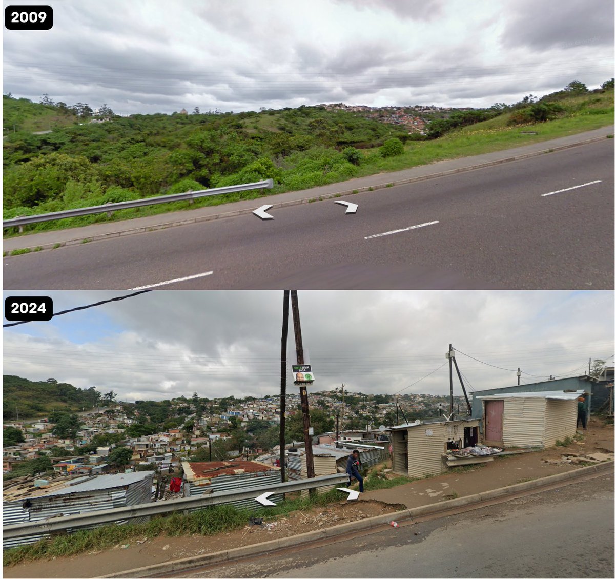 Durban Before/After tweet media