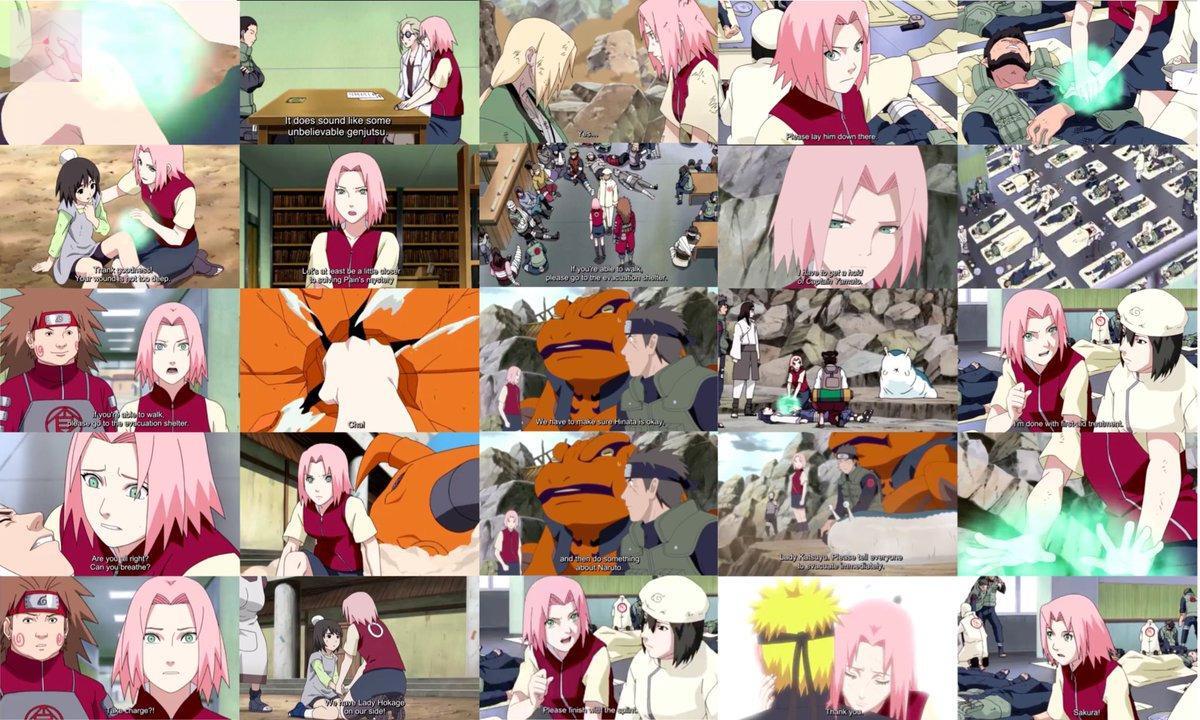 *jpf Sakura di arc Pain sibuk banget ya 🤧 bantu pecah kode, nyelametin nenek dan cucunya, ngelawan satu hewan kuchiyose Pain, belum lagi harus ngambil alih komando rumah sakit. Padahal ibaratnya masih anak magang di rumah sakit tapi udah harus ditinggal senior 🥲😭💓
