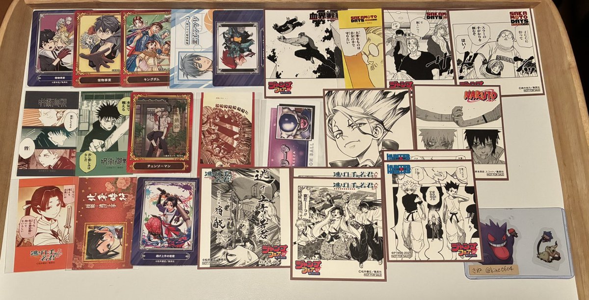 kine0604's tweet photo. 【交換】アニメイト SCFジャンプ ジャンショ フェア

譲:写真1〜6

求: 同異種
プロカ記載作品、キャラ
固定ツイの探し物
他募集ツイの求

求がはっきりしておらず申し訳ございません https://t.co/VzDxqZKdxf