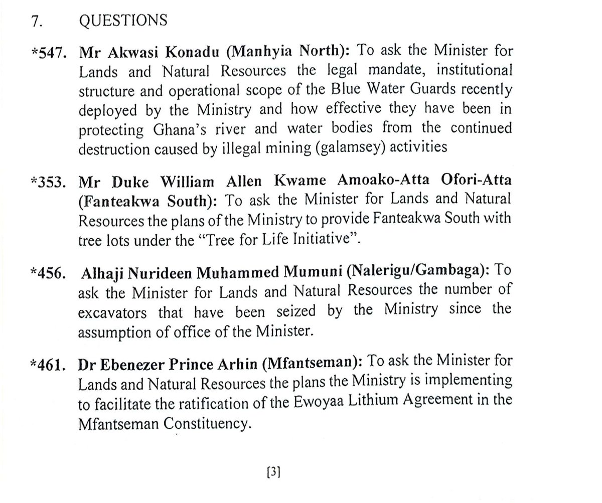 odekro's tweet photo. #MPQuestions today for Minister of Lands &amp; Natural Resources, @ArmahKofiBuah. In response to a question by Nurideen Muhammed Mumuni on excavators, Minister said a total of 500 excavators have been seized from illegal miners in addition to 490 impounded at Tema Port. #GhParliament https://t.co/rLJN2DHVhU
