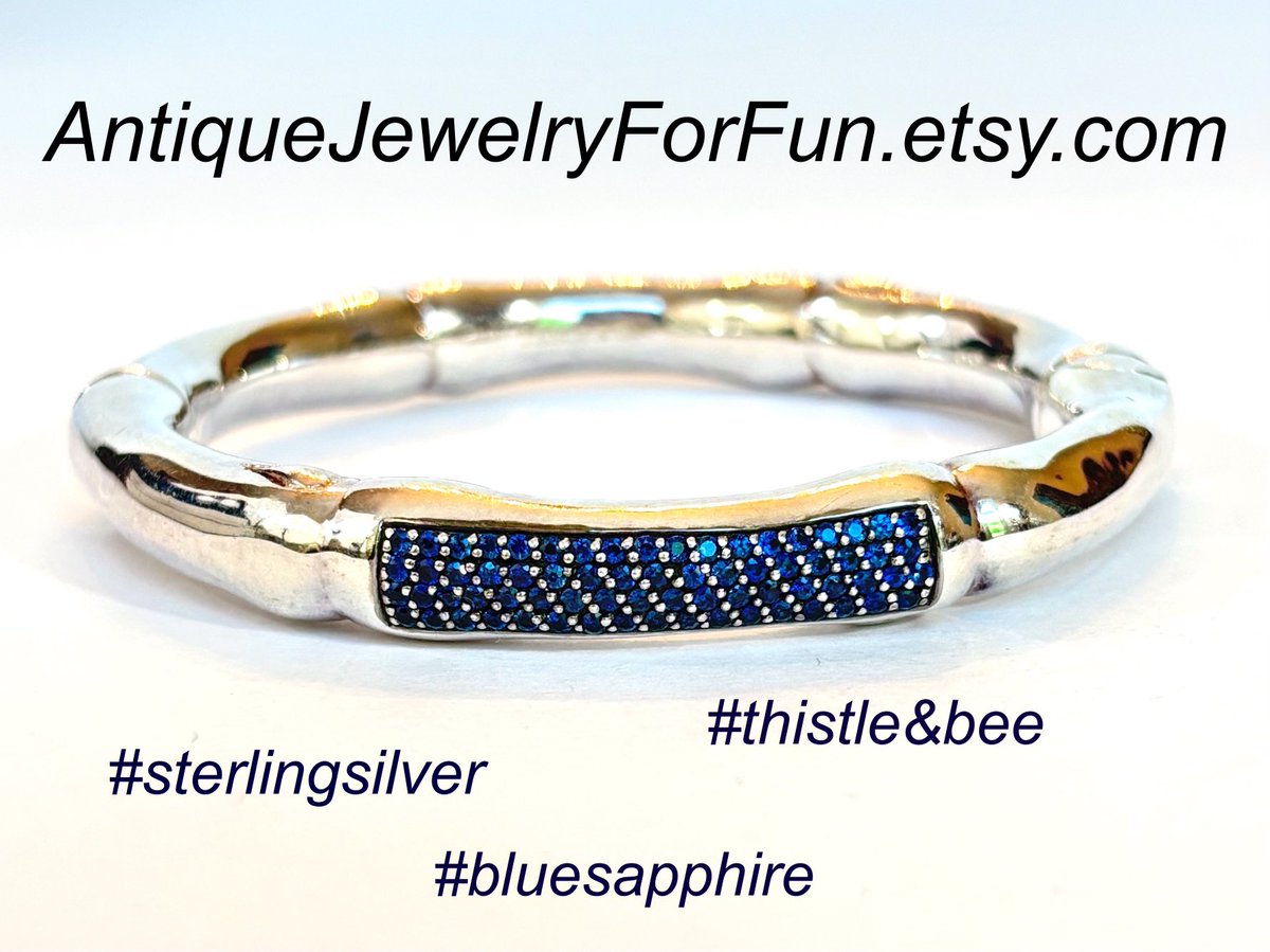 ReneeTWorthen's tweet image. etsy.com/listing/445858… #thistlebee #sapphirebracelet #sterlingsilver