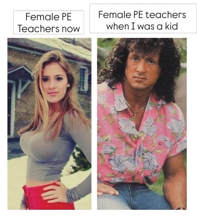 90s gym teachers were special.