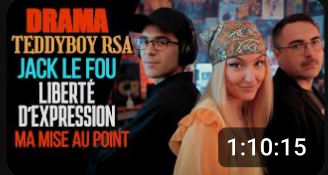 Tout le monde a parlé pour moi.
Des gens m’ont prêter des positions que je n’ai jamais tenu.

Je sors du silence !
Fougèregate <a href="/RsaTeddyboy/">Teddyboy rsa</a> 
Harcèlement de <a href="/JackLeFouX/">jack lefou</a> 

Mon positionnement sur la liberté d’expression

Lien en com