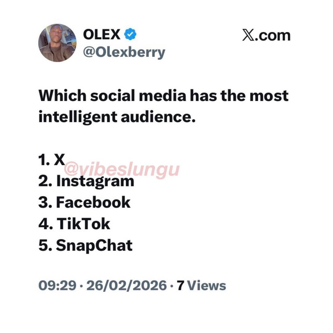 instablog9ja's tweet photo. Which Platform Has the Sharpest Minds? 🤔📱 https://t.co/yvbAIm5nat