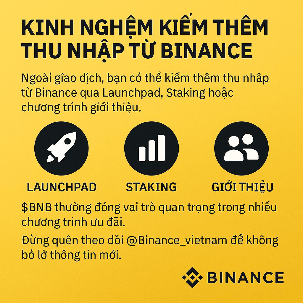 lxlap26's tweet photo. Ngoài giao dịch, bạn có thể kiếm thêm thu nhập trên #BNB qua Launchpad, Staking và chương trình giới thiệu. Theo dõi @binance_vietnam Vietnam để không bỏ lỡ cơ hội mới.
#CreatorpadVN https://t.co/K53NY856ik