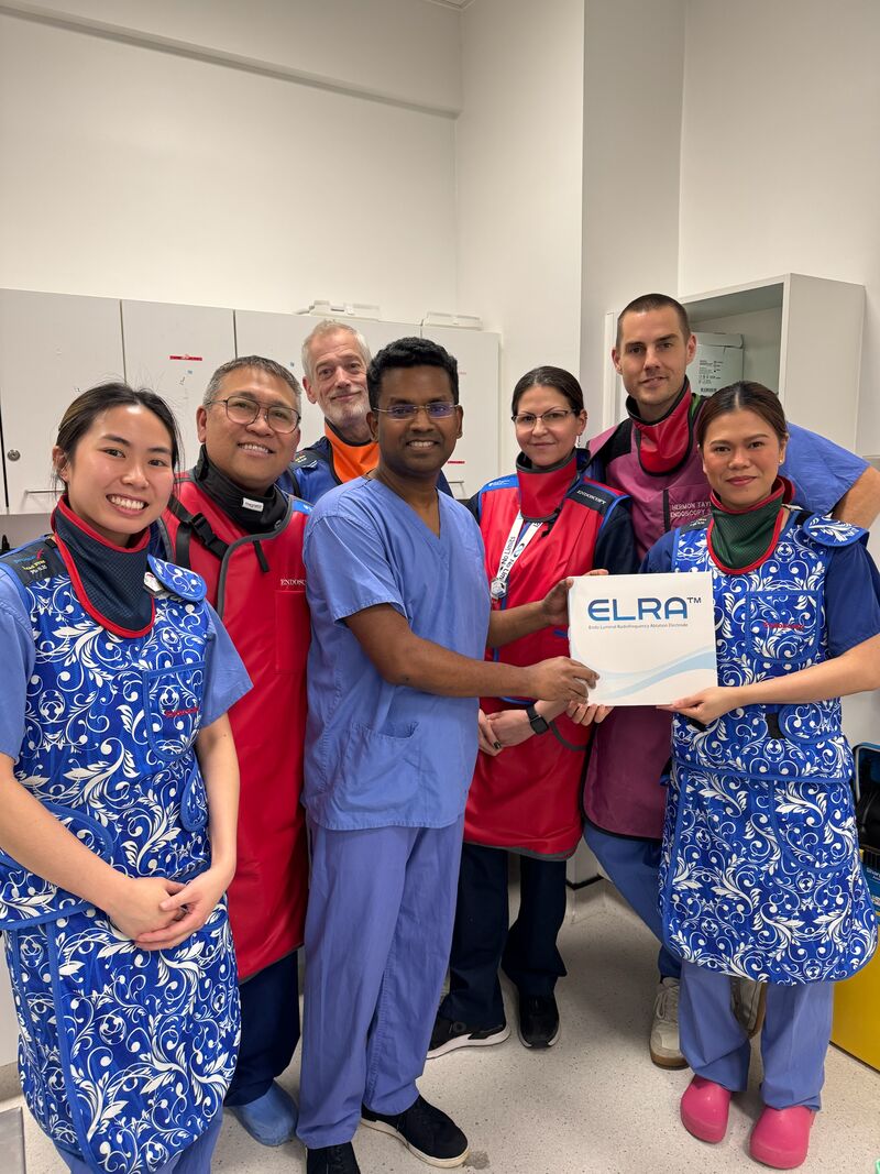 AquilantGI's tweet photo. Congratulations to the #endoscopy team at @NHSBartsHealth on the first #endobiliary radiofrequency ablation case using the @taewoongmedical ELRA system 🤩
We are looking forward to supporting this service as it progresses!
#RFA #biliaryRFA #radiofrequencyablation #ablation #HPB https://t.co/2wGmjcmVoa