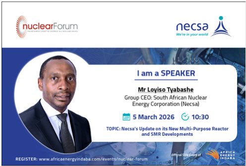 necsa_Ltd's tweet photo. We look forward to contributing to this strategic dialogue and advancing Africa’s journey toward sustainable energy security.
@iaeaorg @WorldNuclearUni @EnergyIndaba
#NecsaGroup #AfricaEnergyIndaba #NuclearForum2026 https://t.co/3vg0VFZ3FM