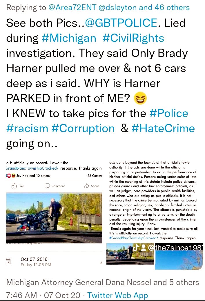 jenmarshall999's tweet photo. 3409- In #tellshellpodcast ๐ on 2020 #whoisc19 case, we copy ALL #delmondmarshall #Twitter ๐ซ. 2021 #61925ksx proves #dsleyton #dawnison #timsneller & #briankolodziej guilty of 750.478 & usc 371 & 1983 crimes. @penguinusa @SimonBooks @AAGDhillon see alt
https://t.co/0rKSuZtZ2Q https://t.co/j7vyx1vsTH