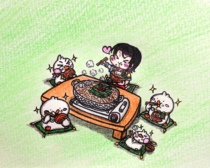 スバルちゃんと一緒にもつ鍋パーティーrkgk #プロテインザスバル