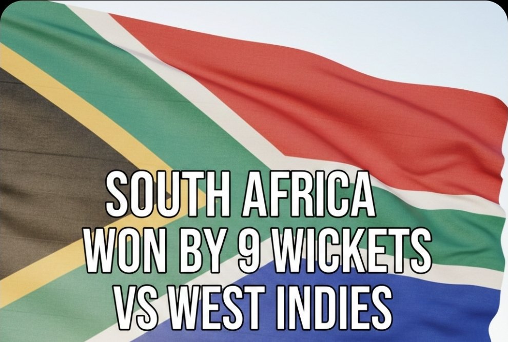 Vinayaksin22029's tweet photo. 🚨SA WNS OVER WI🚨
SOUTH AFRICA ARE SEMI-FINAL BOUND! 🇿🇦🔥
A clinical 9-wicket victory over the West Indies in the Super 8s and the Proteas march on to the T20 World Cup 2026 Semi-Finals! 🏏💨
#T20WorldCup #SAvWI #Proteas #BePartIt 
@ICC @BCCI @T20WorldCup  @ESPNcricinfo @X https://t.co/mfBLGh4b35
