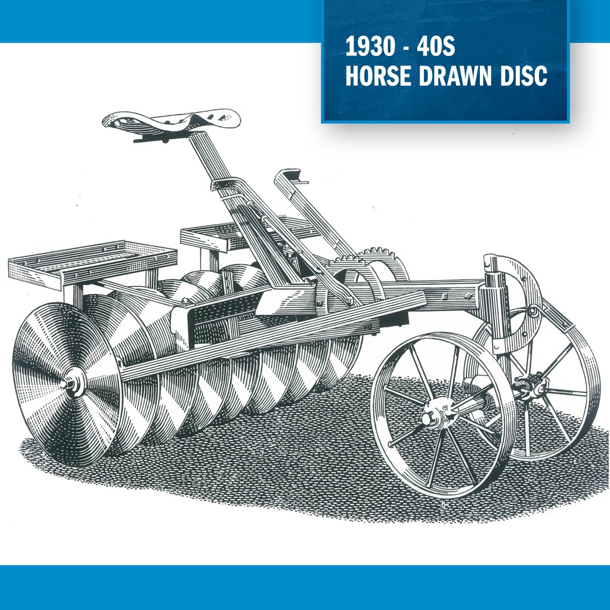 Built for the field long before engines took over. This 1930s–40s John Blue horse-drawn disc is farming history in motion.

#TBT #JohnBlue #AgHistory #TBTJBC