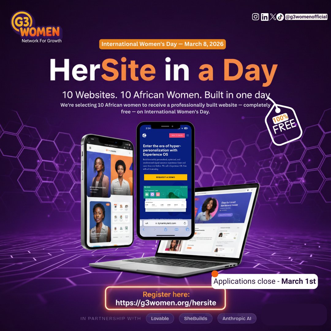 G3Women Network for Growth tweet media