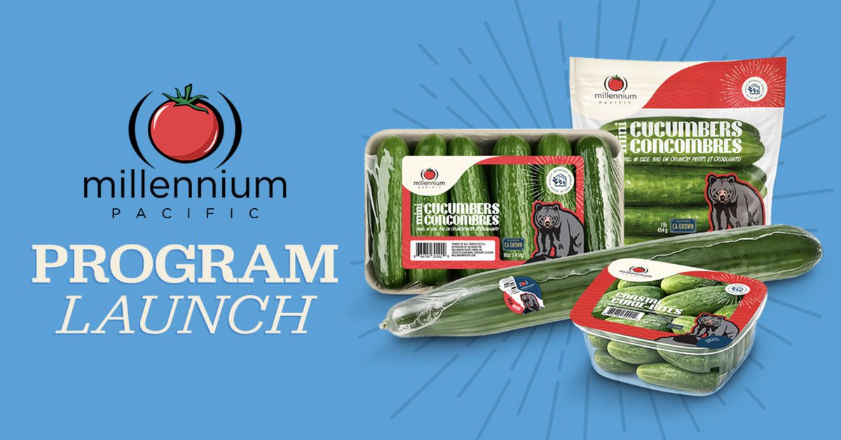 chris_veillon's tweet photo. West coast freshness gets a boost from Millennium Pacific with 3 new Cucumber products coming to life promoting the @cagrownofficial program! Great news for retail &amp; consumers in #California!

Story via @AndNowUKnow - https://t.co/k9QoKVZiKo https://t.co/rd5yPZpqdm