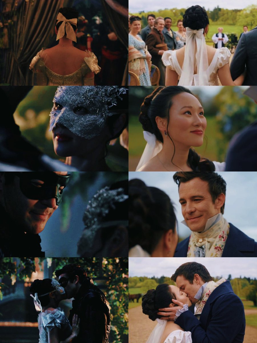 benophie wedding mirroring the moments of the night they met... to the history books #BridgertonS4
