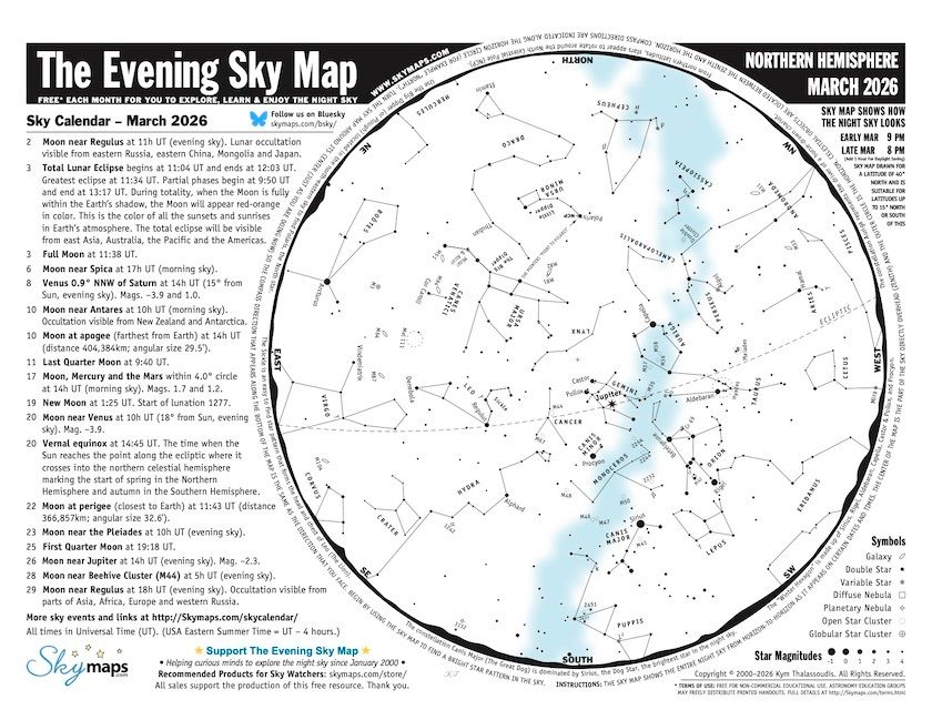 Skymaps | The Evening Sky Map tweet media
