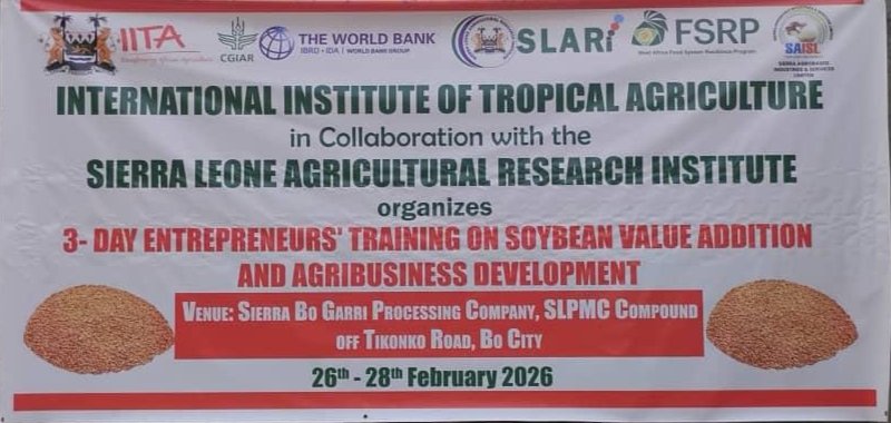 Sierra Leone Agricultural Research Institute tweet media