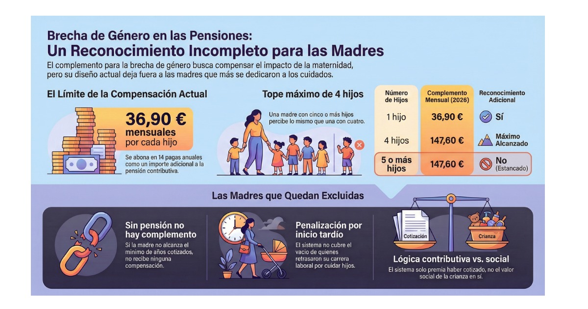 AFANMADRID's tweet photo. El esfuerzo adicional de la maternidad más allá de cuatro hijos no se traduce en reconocimiento adicional dentro de este instrumento.
https://t.co/Wdj8aHVpIP https://t.co/hy3vcICFOK
