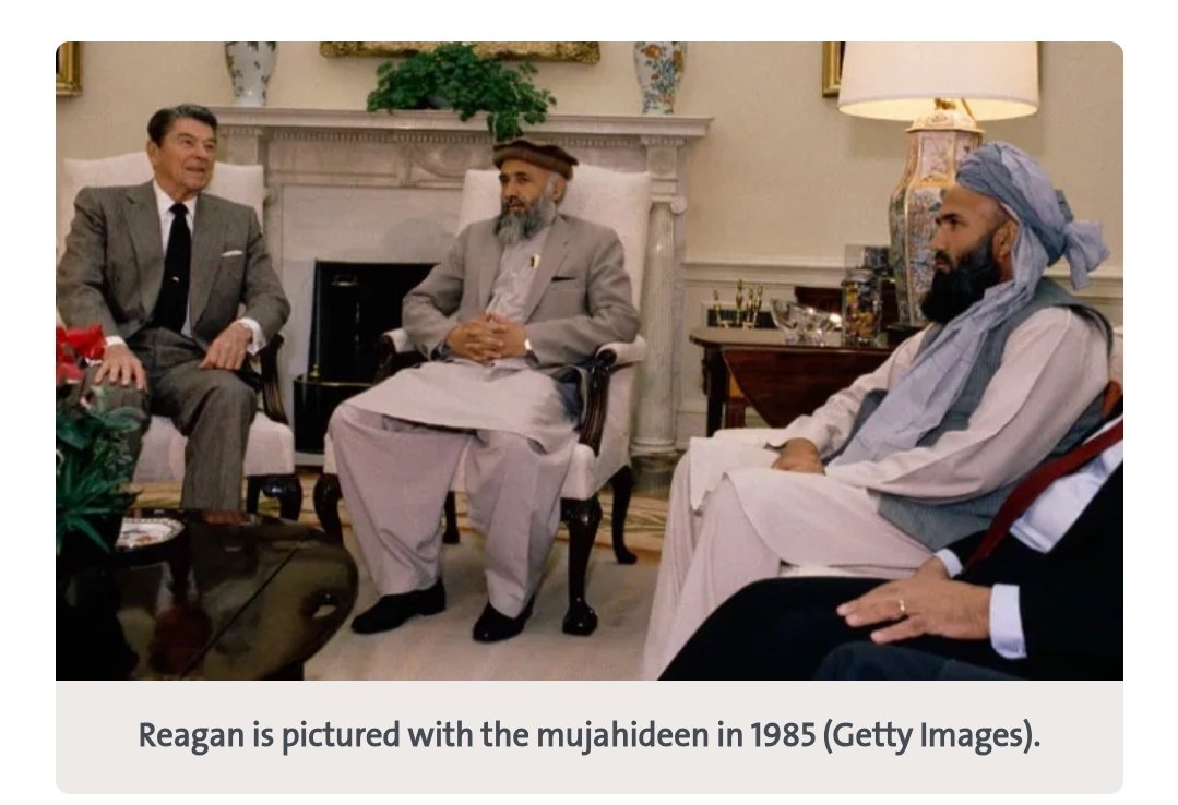 TehsinSarfraz's tweet photo. @SkyYaldaHakim So Pakistan did the “dirty work” at America’s request — obviously wrong. But wasn’t it a U.S. president who once hailed the Taliban as the “moral equivalent” of his own founding fathers? https://t.co/tLud2pdKyF