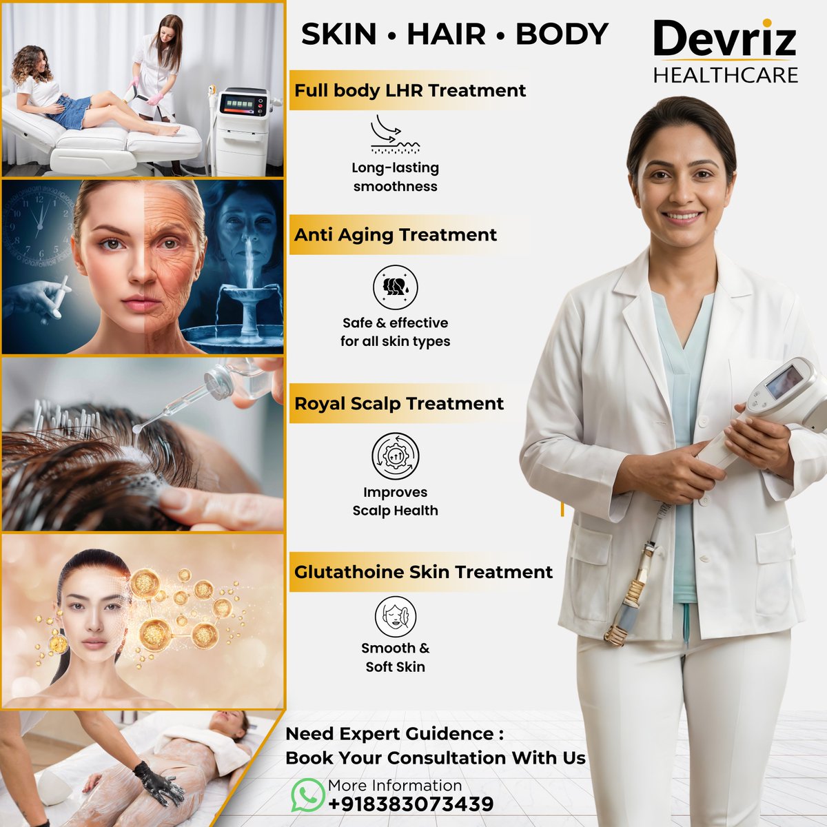 devriz01's tweet photo. SKIN • HAIR • BODY — Advanced Aesthetic Care at Devriz Healthcare

#skinclinic #royalscalptreatment #professionalskincare #antiagingtreatment #lhr #smoothskin #haircareclinic #healthyskin https://t.co/cTaEx67nZ8