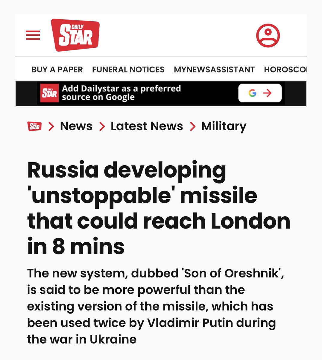 SororInimicorum's tweet photo. Oreshnik has a baby… 🐣💥… #russianweapons #Ukraine https://t.co/UeaBtyu3Of