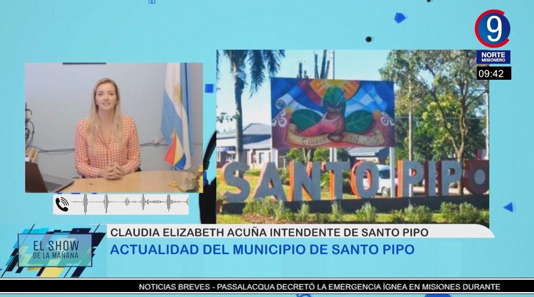 En vivo | 🗣️ Dialogamos con la intendenta de Santo Pipó , Claudia Acuña 👉🏼

nortemisionero.com.ar 📌