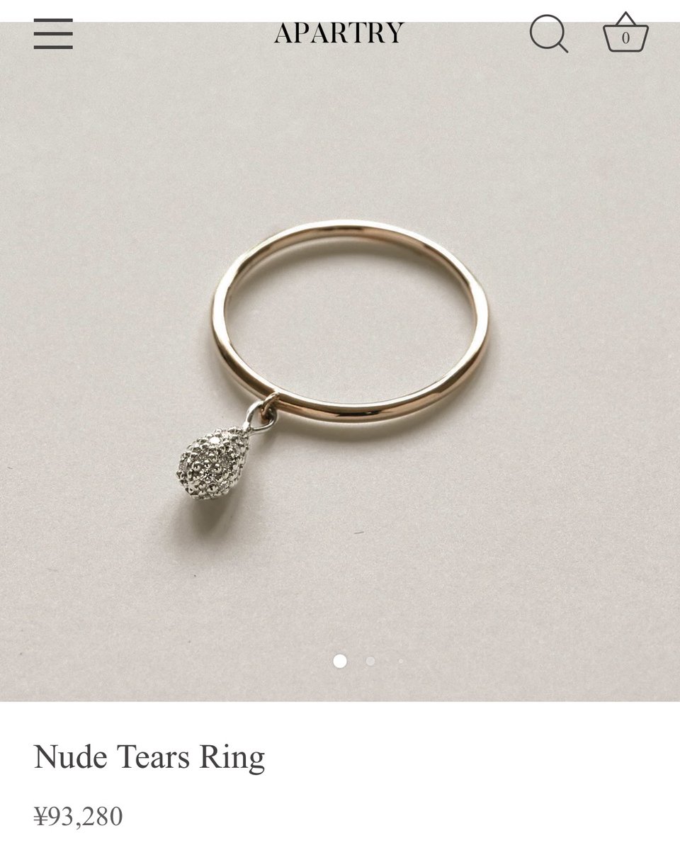 xqu__n's tweet photo. apartryのNude Tears Ringです♡
キラキラゆらゆらでほんとにかわいい！

(画像:1)
#mond_xqu__n
https://t.co/zVwC8oAm2H https://t.co/LDgOcF6py7