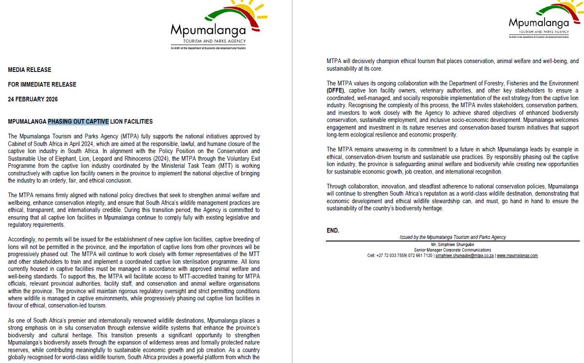 Conservation Action tweet media