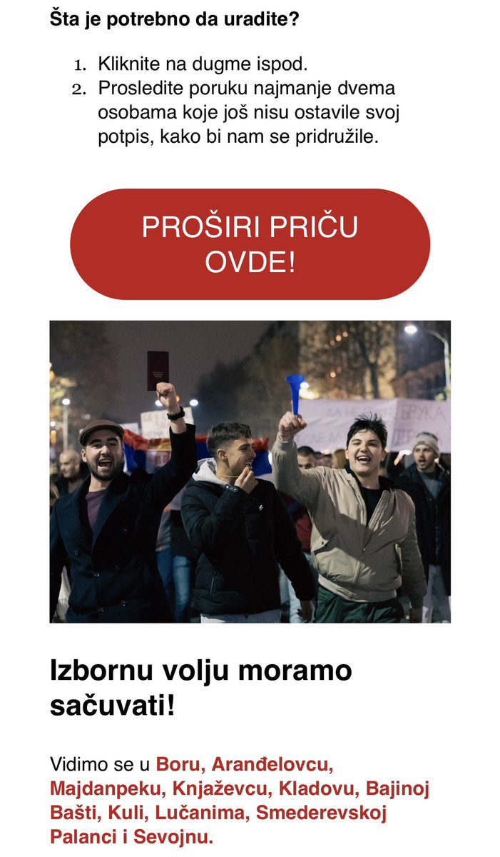 Proverite mailove.
Stigle poruke od studenata.
Proširi priču.