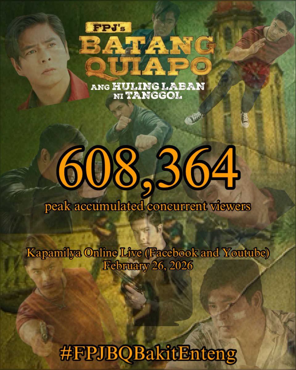 idolcocomartin's tweet photo. Tinutukan ng mga online viewers ang matinding bakbakan at iyakan ngayong gabi! #FPJBQBakitEnteng
#FPJsBatangQuiapo #CocoMartin #PrimetimeKing https://t.co/VWTC6HY18J