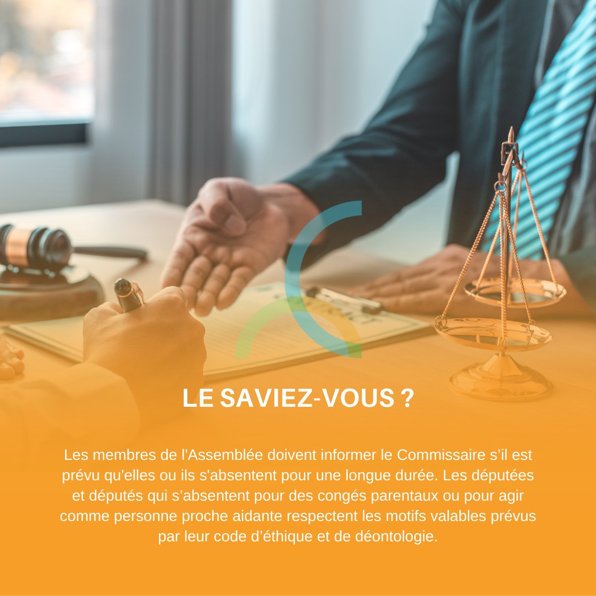 Commissaire à l'éthique et à la déontologie tweet media