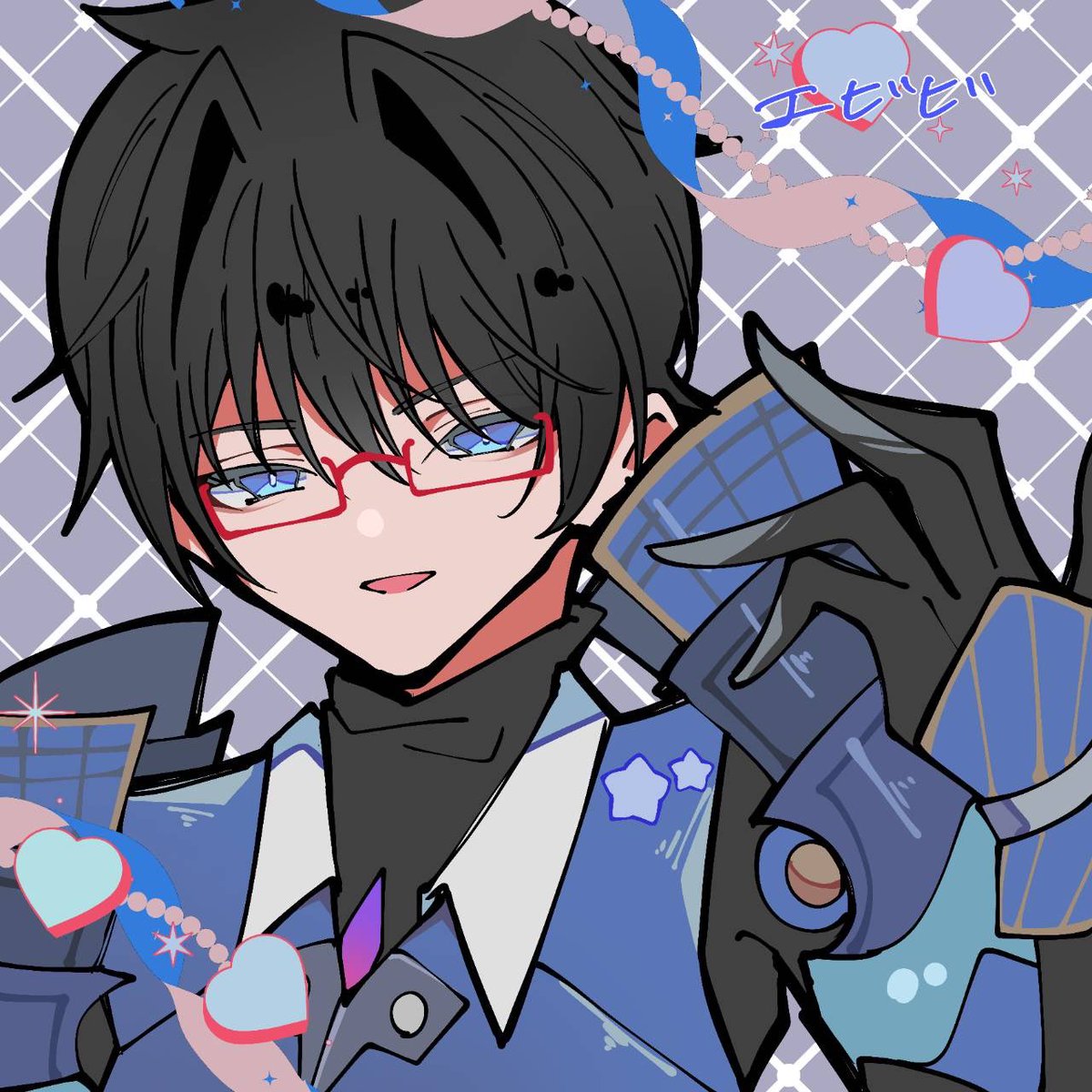 前描いたヨシツネお兄様！ステキですわ🤩🤩🤩