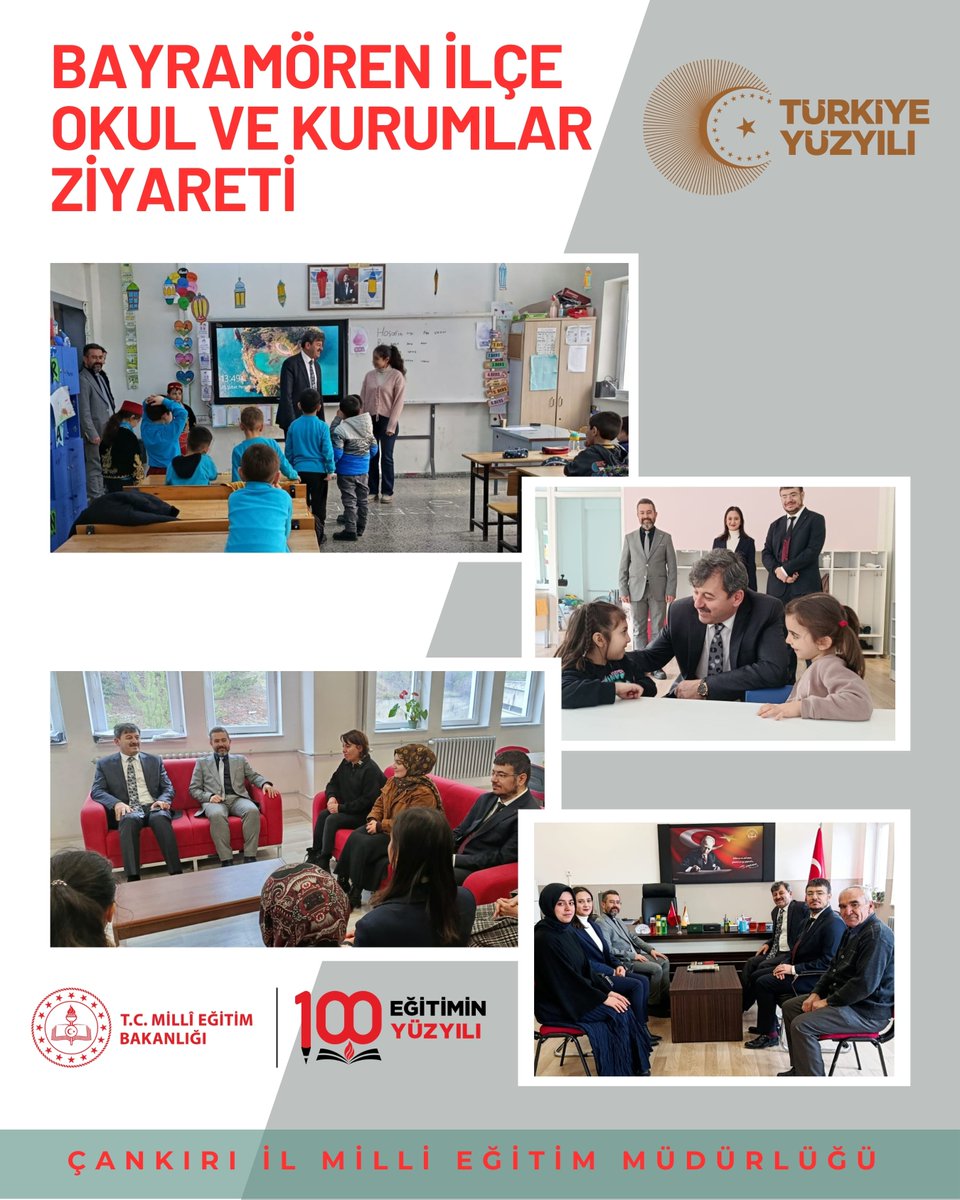 MemCankiri's tweet photo. Bayramören İlçe Okul Ve Kurumlar Ziyareti
haberin detayı için👉https://t.co/oBZhTfjGOO https://t.co/fzO4suFrSn