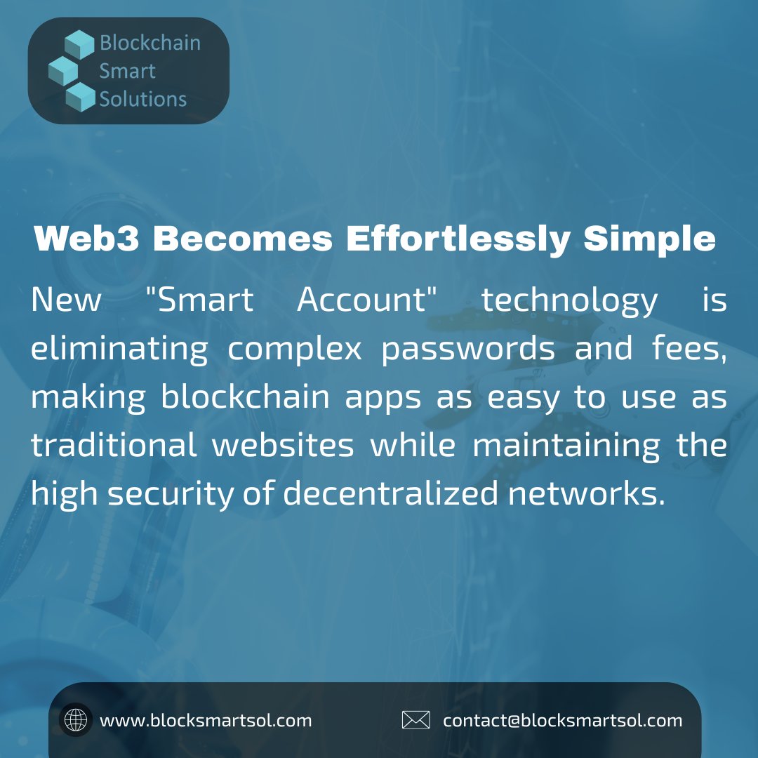 The "Pectra" upgrade on Ethereum is bringing "Smart Accounts" to the mainstream this month. 
#Ethereum #Web3UX #SmartAccounts #BlockchainTechnology