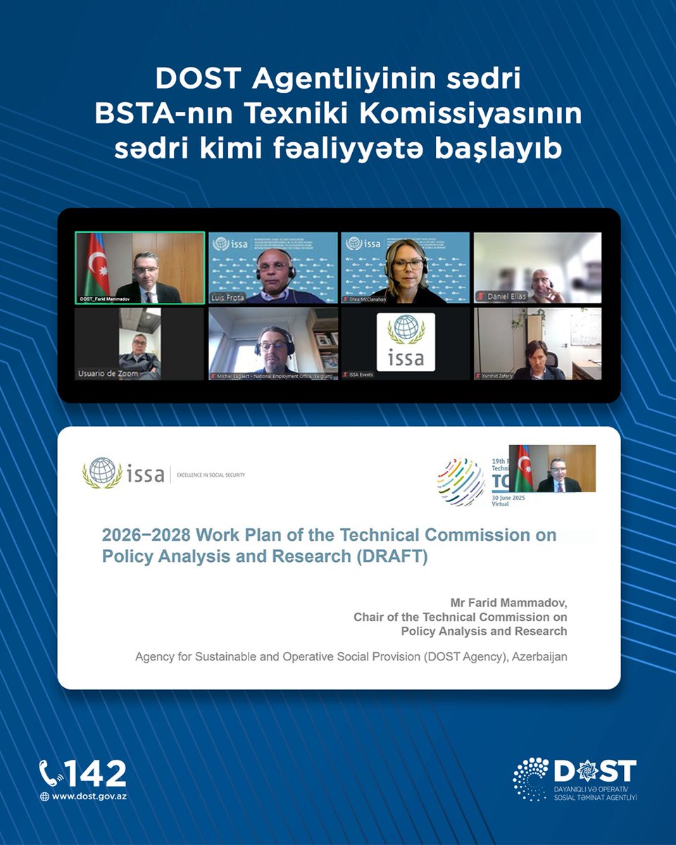 dostagentliyi's tweet photo. DOST Agentliyinin İdarə Heyətinin sədri Fərid Məmmədov Beynəlxalq Sosial Təminat Assosiasiyasının Sosial Təminat Siyasətinin Təhlili və Araşdırılması üzrə Texniki Komissiyasının yeni sədri kimi fəaliyyətə başlayıb.
➡️ https://t.co/7QV41bw7NE
#ƏƏSMN #DOSTagentliyi #BSTA https://t.co/hUvhPhr917